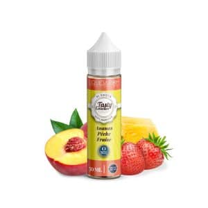 Flacon Ananas Peche Fraise 50 ml — Tasty Collection (Liquidarom) sur fond neutre