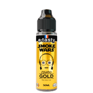 Flacon C3 Vapo Gold 50 ml E.Tasty sur fond blanc
