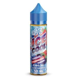 Flacon Cassis Framboise Raisin 50 ml — Ice Cool (Liquidarom) sur fond neutre