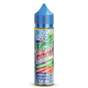 Flacon Citron Vert Orange Sanguine 50 ml — Ice Cool (Liquidarom) sur fond neutre