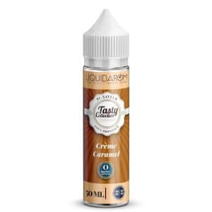 Flacon Creme Caramel 50 ml — Tasty Collection (Liquidarom) sur fond neutre