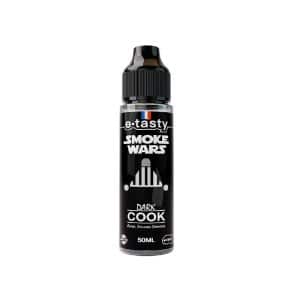 Flacon E.Tasty Dark Cook 50 ml sur fond neutre