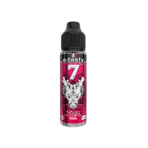 Flacon e-liquide E.Tasty Naga 50 ml sur fond neutre