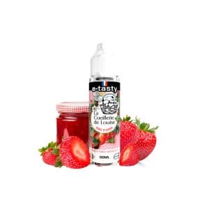 Flacon e-liquide E.Tasty Rubis d'Amour 50 ml sur fond neutre