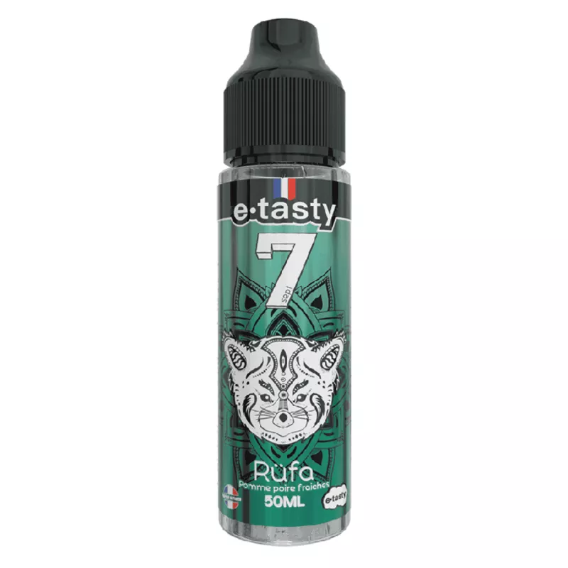 Photo du flacon E.Tasty Rufa 50 ml seul sur fond blanc
