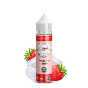 Flacon Fraise A La Creme 50 ml — Tasty Collection (Liquidarom) sur fond neutre