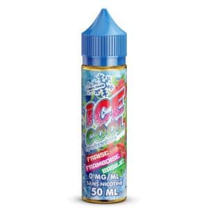 Flacon Fraise Framboise Basilic 50 ml — Ice Cool (Liquidarom) sur fond neutre