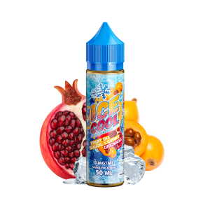 Flacon Fruit Du Soleil Levant Grenade 50 ml — Ice Cool (Liquidarom) sur fond neutre
