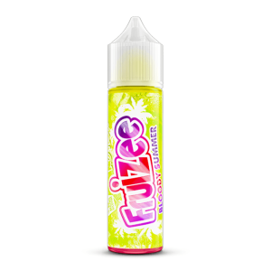 Flacon de e-liquide Fruizee Bloody Summer No Fresh 50 ml sur fond blanc, sans décor d'ingrédients