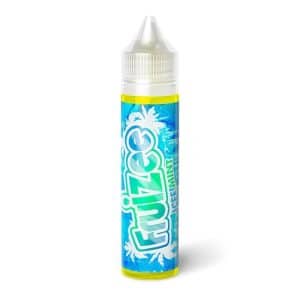 Flacon de e-liquide Fruizee Icee Mint 50 ml sur fond blanc, sans décor d'ingrédients