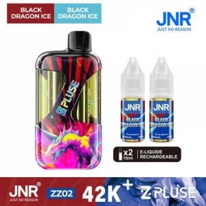 Appareil JNR ZPulse 42K — Black Dragon Ice, photographie du modèle et de son conditionnement