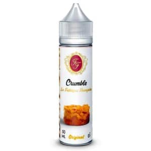 Flacon d’e-liquide Le Crumble 50 ml, marque La Fabrique Française, 0 mg/ml