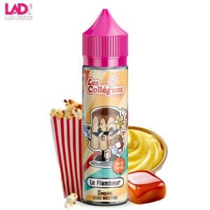 Flacon Le Flambeur 50 ml — Les Collègues (Liquidarom) sur fond neutre