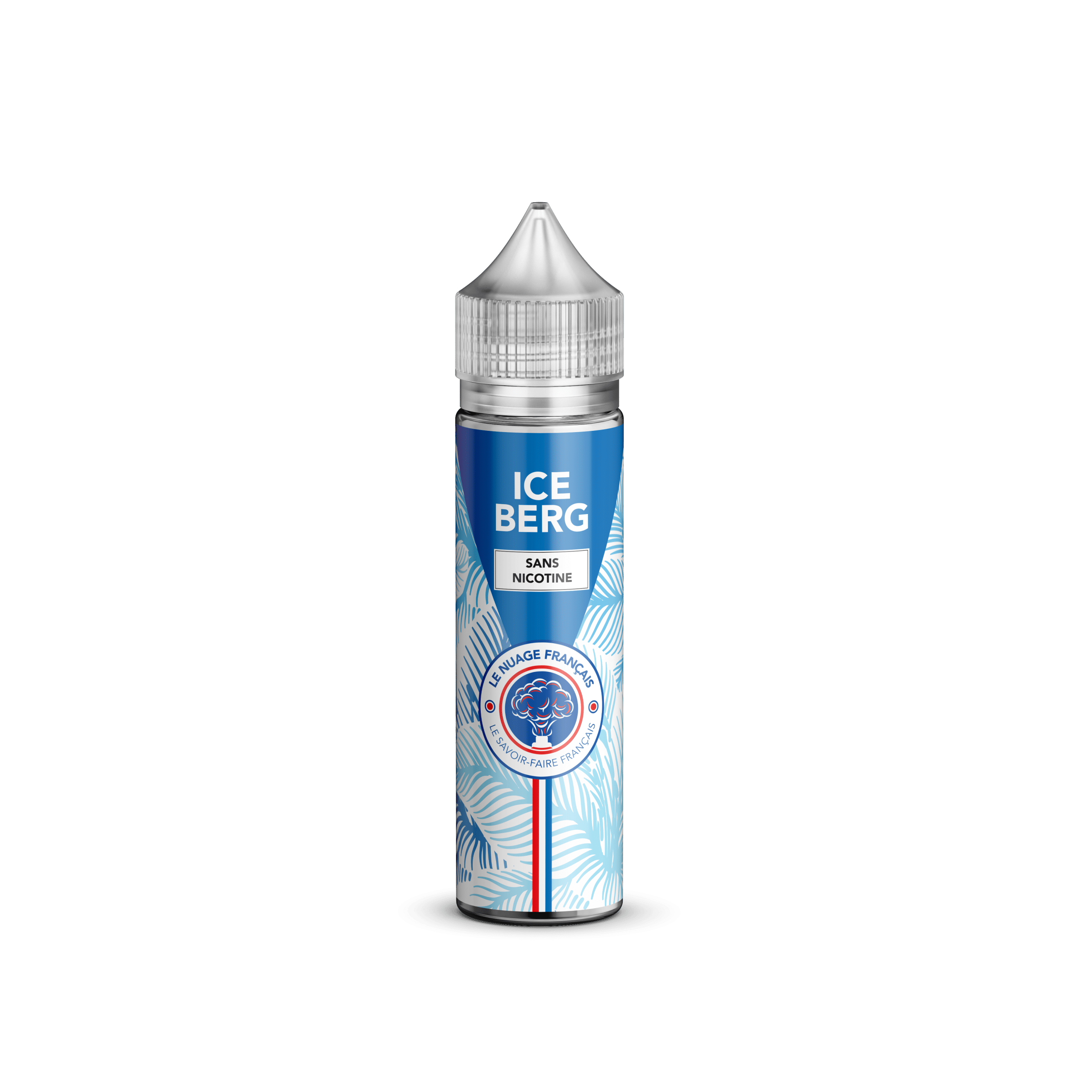 Flacon e-liquide Iceberg 50 ml Le Nuage Français, image fabricant sur fond blanc