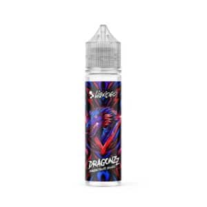 Flacon de la référence Liquideo Dragon Fruits Rouges, contenance 50 ml