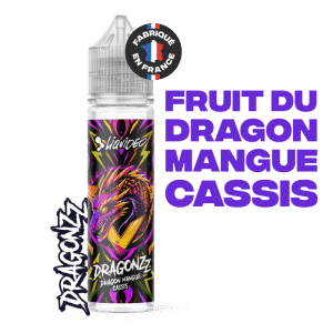 Flacon e-liquide Liquideo Dragonzz Mangue Cassis 50 ml