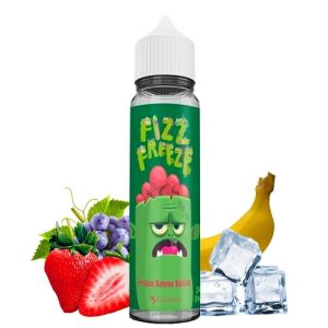 Flacon e-liquide Liquideo Fizz Freeze Fraise Banane Raisin 50 ml