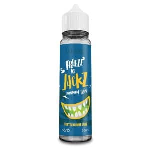 Photographie du flacon Liquideo Freeze Ice Jackz au format 50 ml sur fond clair