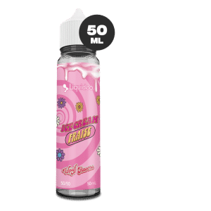 Flacon Liquideo Ice Cream Fraise, e-liquide 50 ml, vue de face