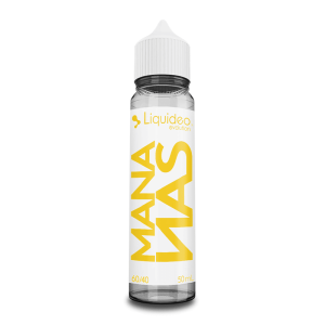 Photographie du flacon Liquideo Mananas au format 50 ml sur fond clair