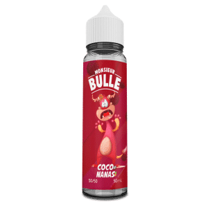 Flacon e-liquide Liquideo Monsieur Bulle Coco Nanas 50 ml