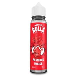 Flacon e-liquide Liquideo Monsieur Bulle Pastèque Fraise 50 ml