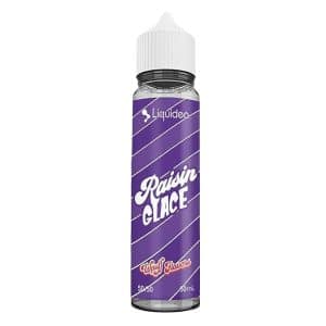 Photographie du flacon Liquideo Raisin Glacé, 50 ml, isolé sur fond blanc