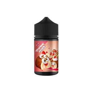 Flacon Made in Vape Biscuit Roulé à la Fraise, e-liquide 50 ml, vue de face sur fond neutre