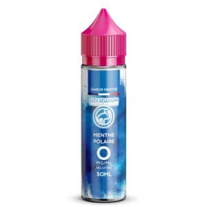 Flacon Menthe Polaire 50 ml Liquidarom, e-liquide 0 mg/ml, photographie de face sur fond blanc