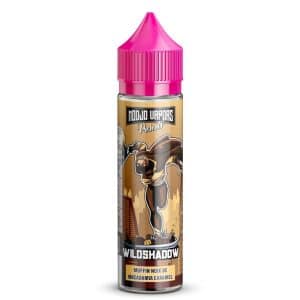 Flacon Modjo Vapors Wildshadow, e-liquide 50 ml, vue de face sur fond blanc