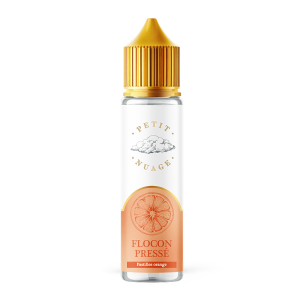 Flacon d'e-liquide Petit Nuage Flocon Pressé 50 ml, photographie du produit sur fond blanc