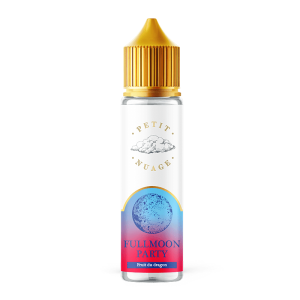 Flacon d'e-liquide Petit Nuage Fullmoon Party 50 ml, photographie du produit sur fond blanc