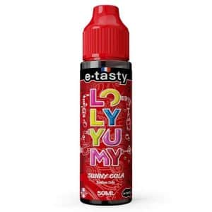 Flacon Sunny Cola 50 ml E.Tasty sur fond blanc