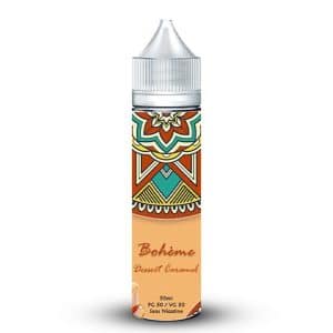 Flacon e-liquide Bohème Dessert Caramel 50 ml sans nicotine